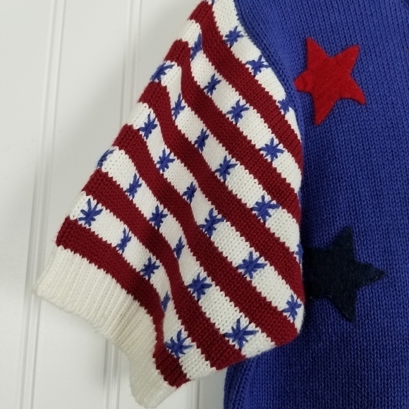 Brandon Thomas Cardigan Sweater Stars and Stripes - Picture 4 of 8